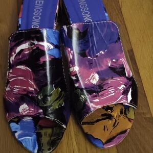 Women Multi Color Block Heels